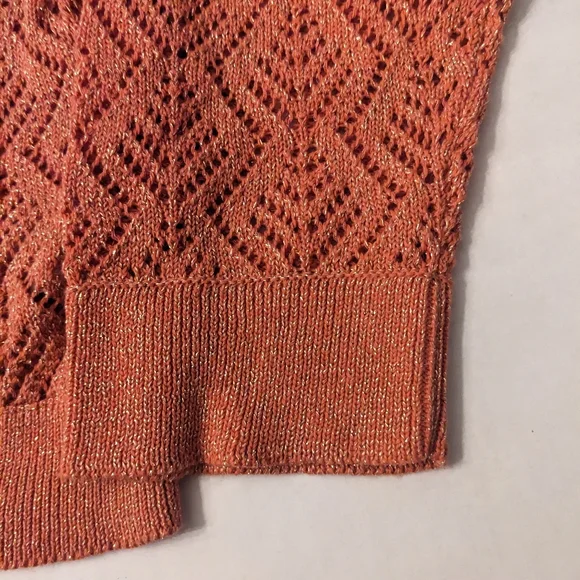 Crotchet Cropped Open Knit Cardigan Sweater - Picture 5 of 5